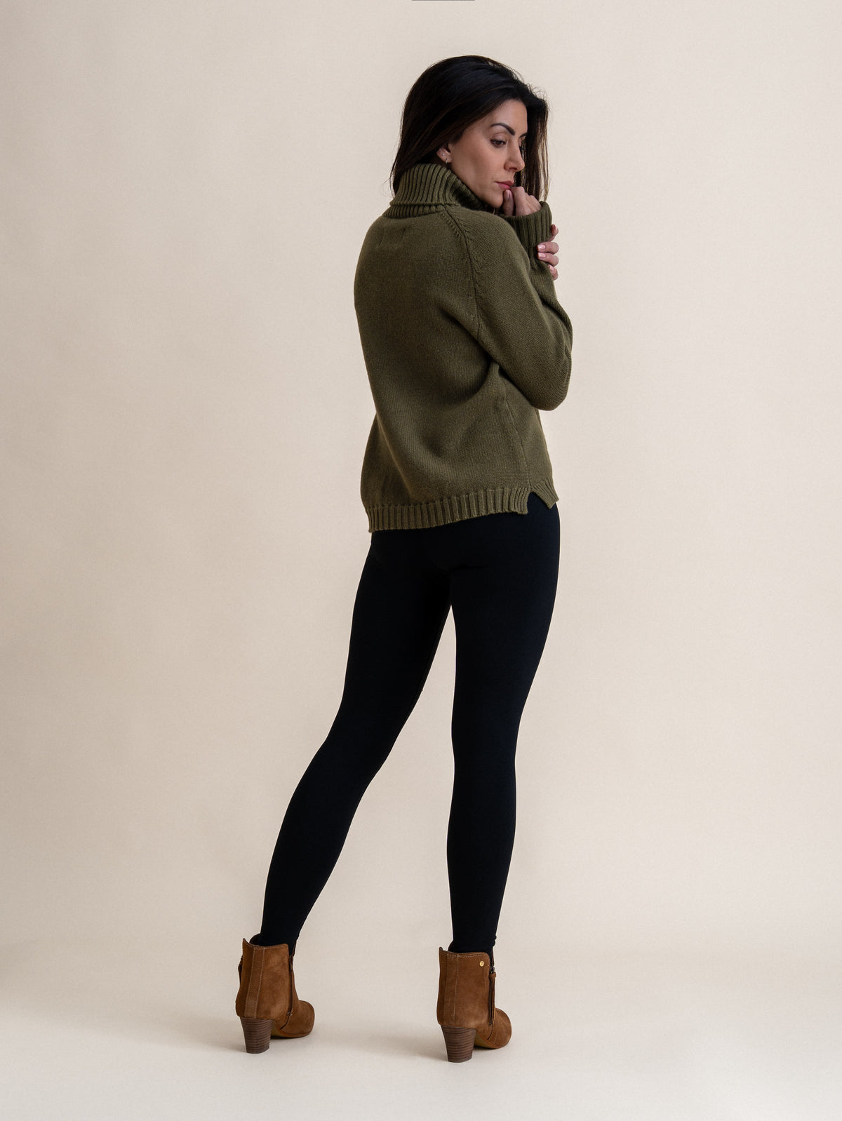 ROLL NECK&lt;br&gt;OLIVE