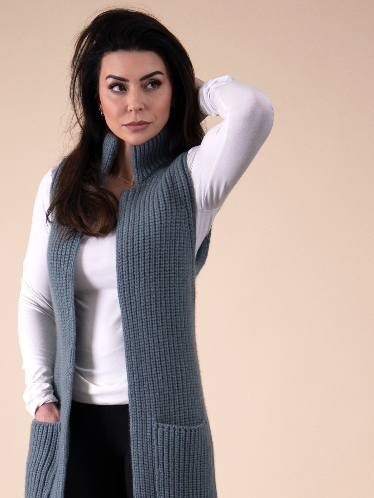 LONG GILET&lt;br&gt;PURSLANE