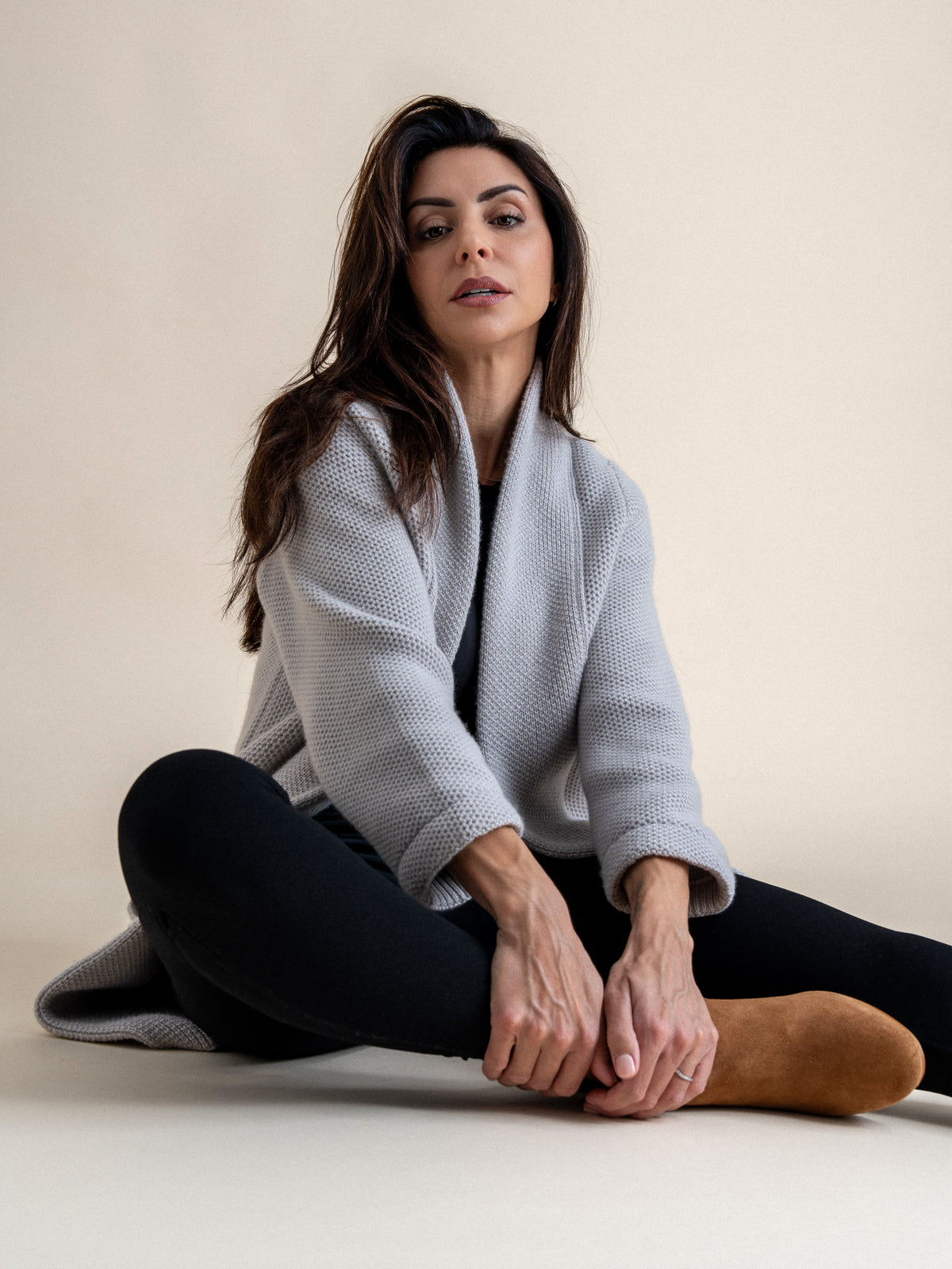 EDGE TO EDGE CARDIGAN&lt;br&gt;SNOW