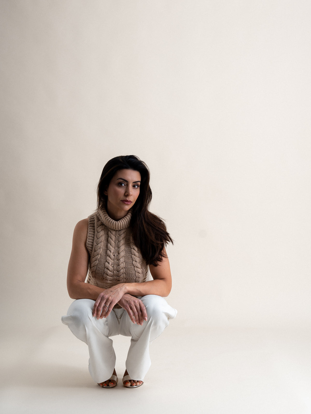 CABLE VEST&lt;br&gt;SANDSTORM