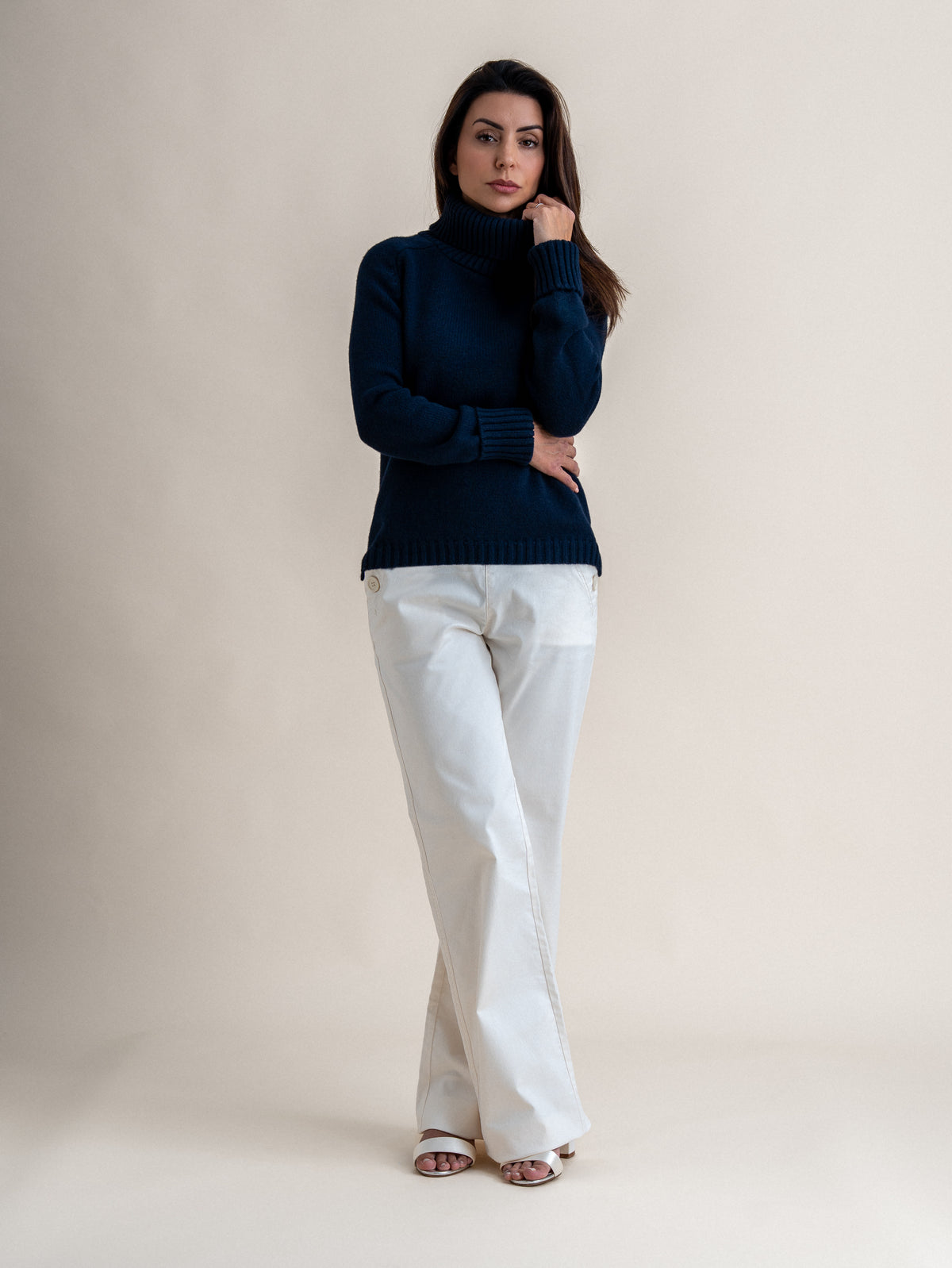 ROLL NECK&lt;br&gt;NAVY