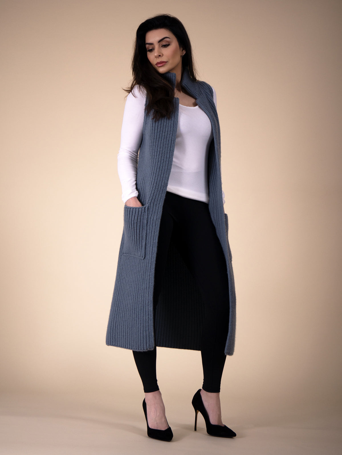 LONG GILET&lt;br&gt;PURSLANE