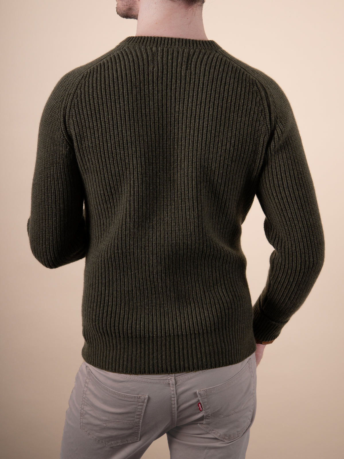 RIBBED SWEATER&lt;br&gt;LODEN