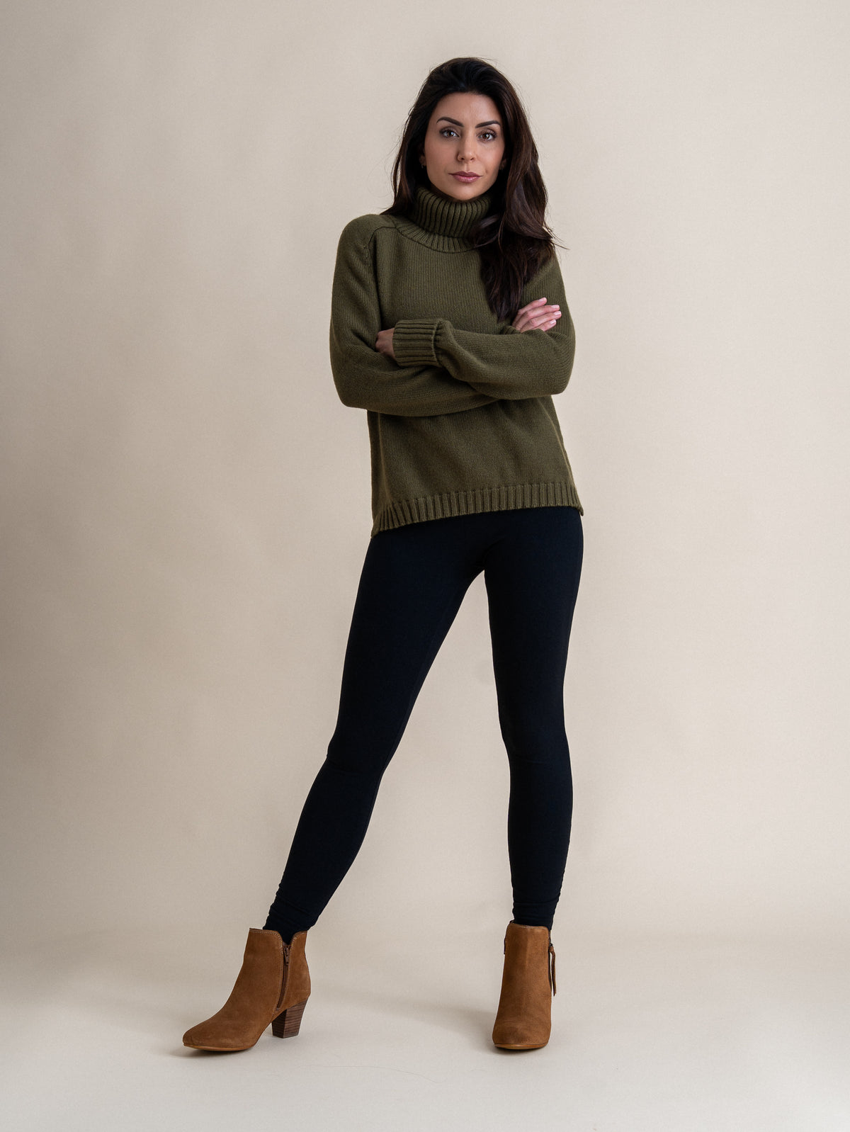 ROLL NECK&lt;br&gt;OLIVE