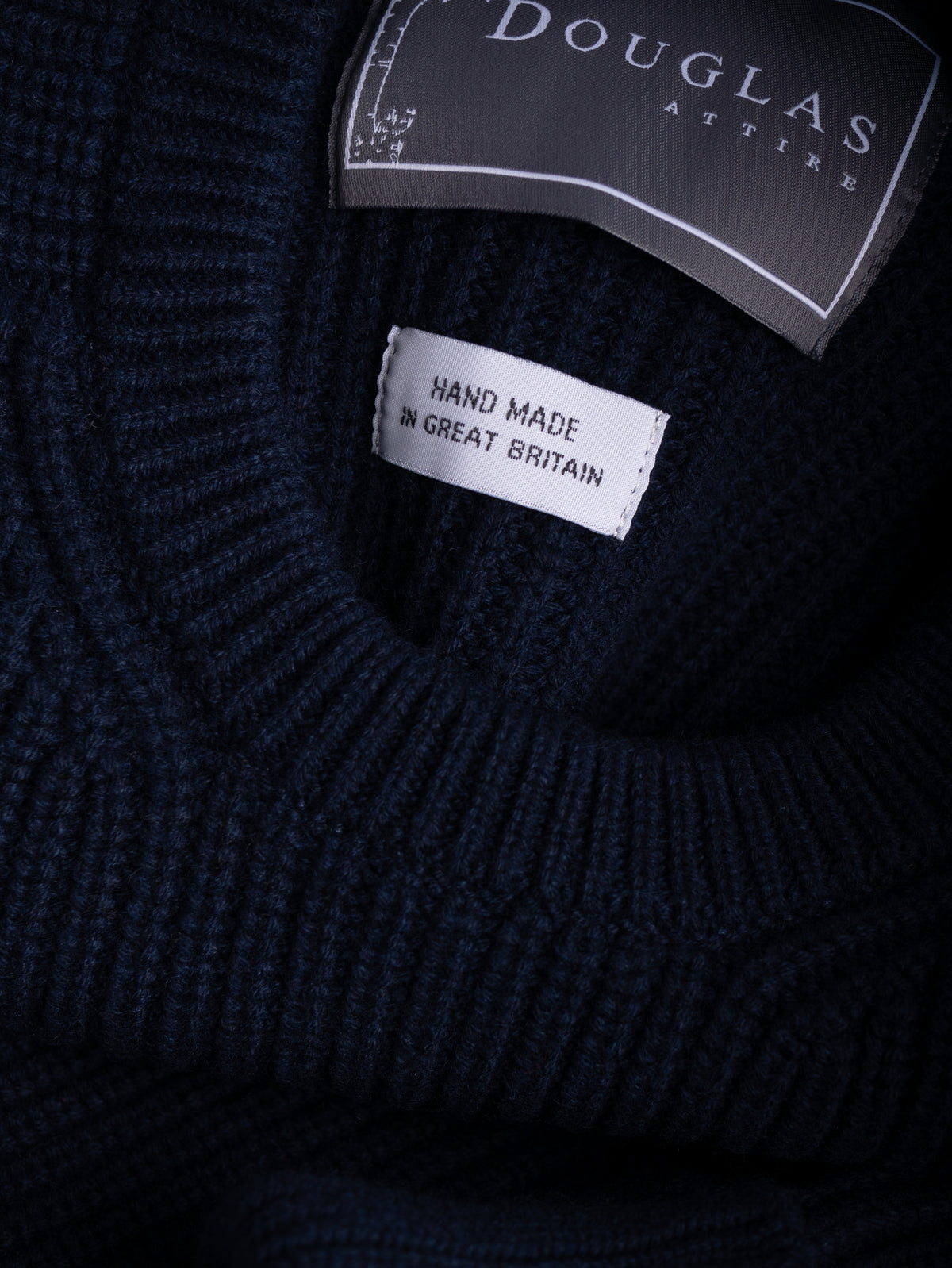 RIBBED SWEATER&lt;br&gt;NAVY