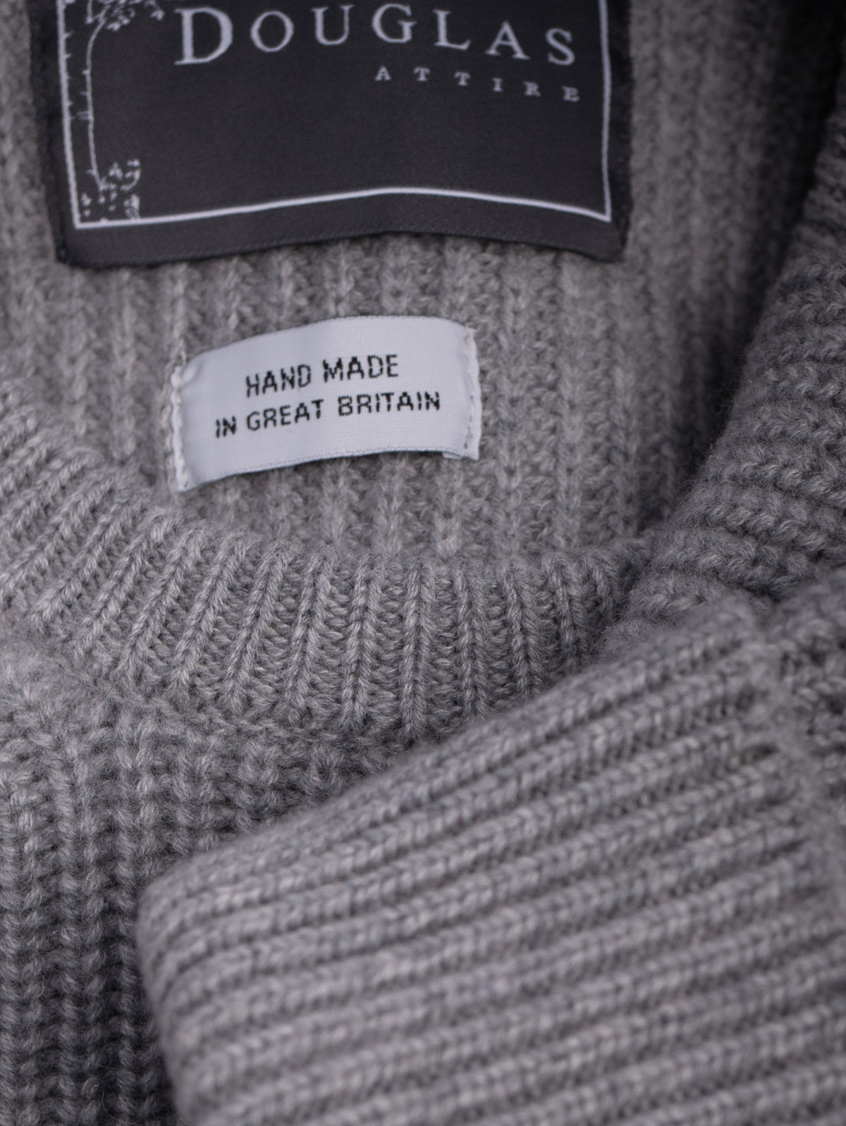 RIBBED SWEATER&lt;br&gt;GREY