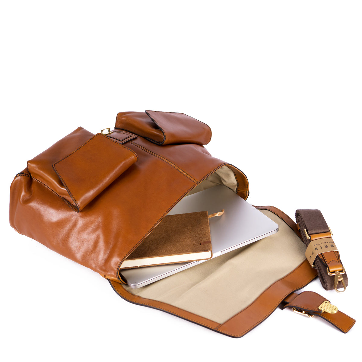 Slouch Briefcase Tan