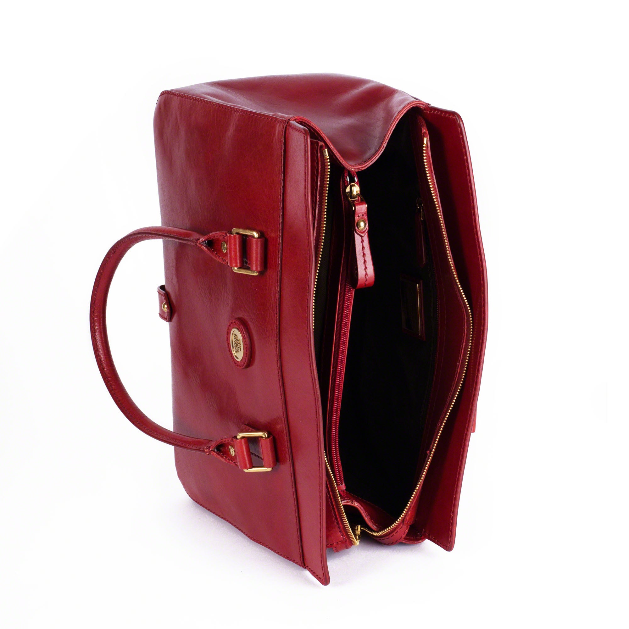 Handbag with red new arrivals interior